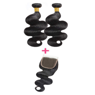 Body Wave 2 Bundles With 4x4 Free Part Closure