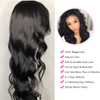 Body Wave Human Hair Lace Front Wigs with Baby Hair Pre-Plucked Natural Hairline Glueless Brazilian Body Wave 13X4 Lace Front Wigs for Black Women 150% Density Natural Color (22 inch)