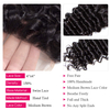  Brazilian Virgin Hair Deep Wave 4x4 Lace Closure Free Part Natural Color (10inch)