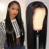 Brazilian Straight Lace Wig with Baby Hair 100% Unprocessed Lace Front Wigs Human Hair 150% Density Glueless Pre Plucked Human Hair Lace Front Wigs for Black Women (20 inch)