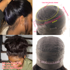 Brazilian Loose Deep Wave Wig Curly 360 Lace Frontal Preplucked with baby hair Remy Wig