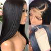 Quentina 4X4 Lace Front Wigs Straight Human Hair Wigs