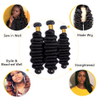 10A Grade Brazilian Virgin Loose Wave 1 Bundles Human Hair Unprocessed Remy Mink Loose Deep Wave Hair Extensions Weave Natural Color 