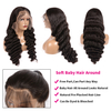 Brazilian Loose Deep Wave Wig Curly 360 Lace Frontal Preplucked with baby hair Remy Wig