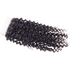 Lace Closure Curly 4X4 Brizilian Virgin Human Hair Closure Curly Wave Hair Closure Natural Black Color
