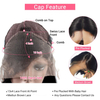 Quentina Jerry Curly 13x4 Lace Front Human Hair Wigs 150% Density, Unprocessed Brazilian Virgin Hair Free Part Wig Pre Plucked with Baby Hair