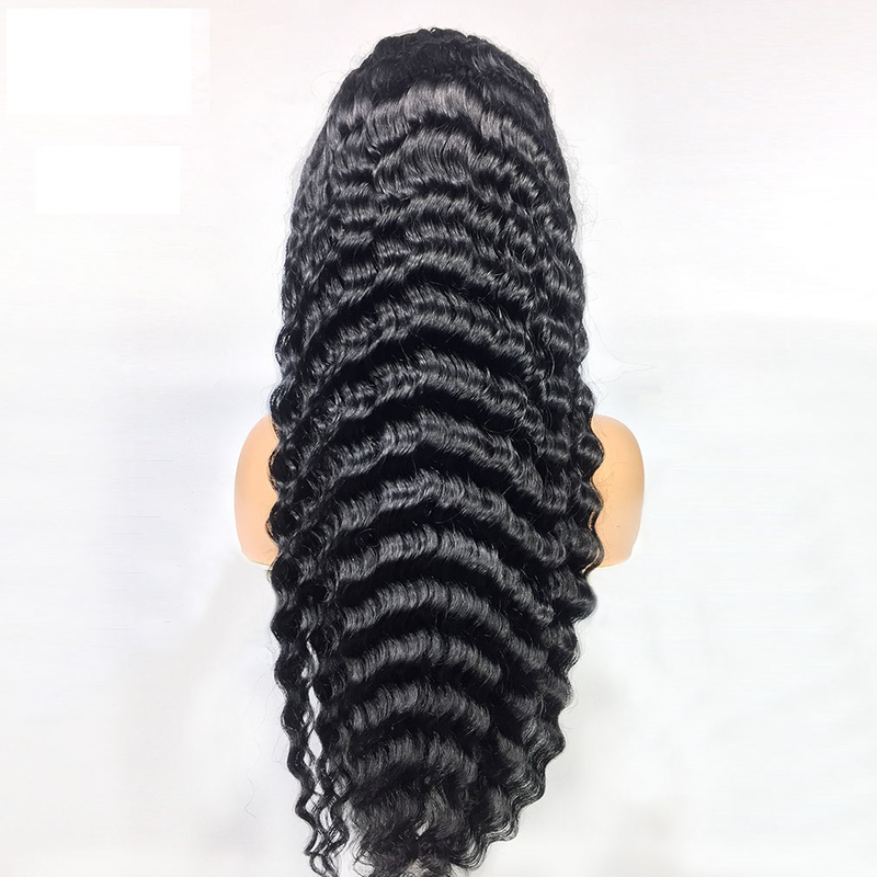 Loose Deep Wave Lace Front Wigs Human Hair with Baby Hair Brazilian Virgin Hair Human Hair Wigs for Black Women 150% Density Swiss Lace Pre Plucked Natural Hairline