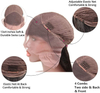 Brazilian Straight Lace Wig with Baby Hair 100% Unprocessed Lace Front Wigs Human Hair 150% Density Glueless Pre Plucked Human Hair Lace Front Wigs for Black Women (20 inch)