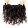 Quentina Brazilian Jerry Curly 3 Bundles Hair Weft With 4*4 Lace Closure