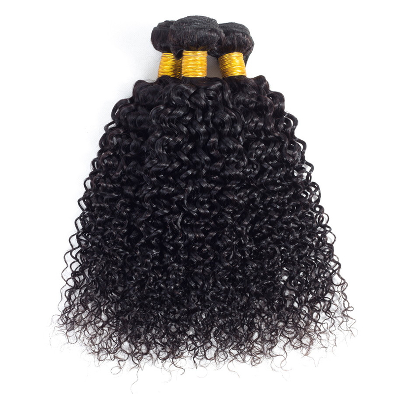 Kinky Curly 3 Bundles 10A Unprocessed Brazilian Virgin Hair