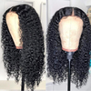 Quentina Jerry Curly 13x4 Lace Front Human Hair Wigs 150% Density, Unprocessed Brazilian Virgin Hair Free Part Wig Pre Plucked with Baby Hair