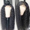 Quentina Jerry Curly 4x4 Lace Front Human Hair Wigs 150% Density, Unprocessed Brazilian Virgin Hair Free Part Wig Pre Plucked with Baby Hair