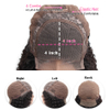 Loose Deep Wave 4x4 Lace Front Wigs Human Hair with Baby Hair Brazilian Virgin Hair Human Hair Wigs for Black Women 150% Density Swiss Lace Pre Plucked Natural Hairline 