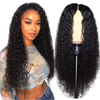 Quentina Jerry Curly 13x4 Lace Front Human Hair Wigs 150% Density, Unprocessed Brazilian Virgin Hair Free Part Wig Pre Plucked with Baby Hair