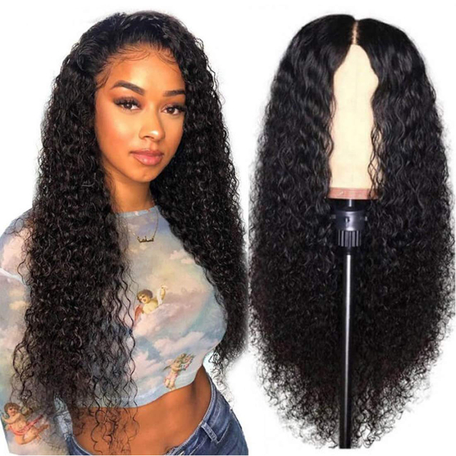 Quentina Jerry Curly 13x4 Lace Front Human Hair Wigs 150% Density, Unprocessed Brazilian Virgin Hair Free Part Wig Pre Plucked with Baby Hair