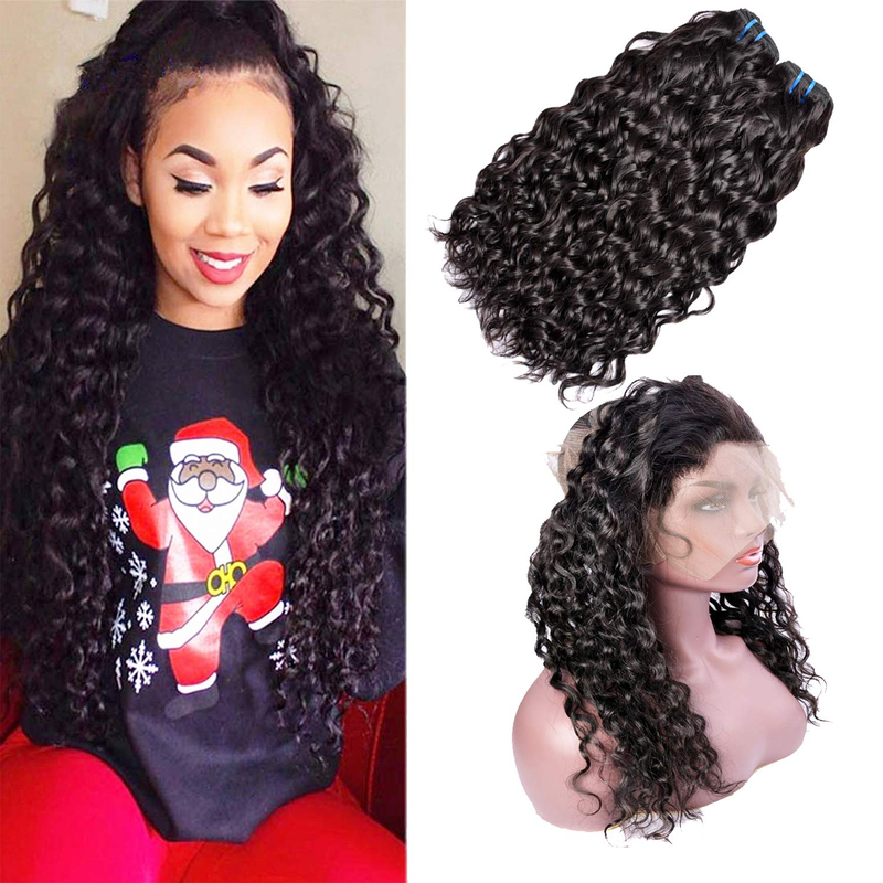 2 Bundles With 360 Frontal Closure (16 18+14)