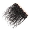10A Brazilian Virgin Hair Curly Wave 13x4 Lace Frontal with Baby Hair Free Part Unprocessed Human Hair Natural Black