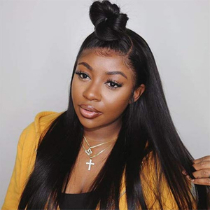 Quentina Straight Hair Human Hair Wigs Brazilian Lace Front Wigs 150% - 200% Density Ladies Wigs