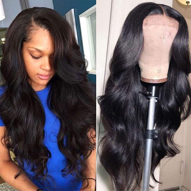 Body Wave Lace Front Wigs Human Hair Pre Plucked with Baby Hair 150% Density 4x4 lace Closure wig Brazilian Human Hair Wigs for Black Women Natural Color