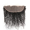 10A Brazilian Virgin Hair Curly Wave 13x4 Lace Frontal with Baby Hair Free Part Unprocessed Human Hair Natural Black