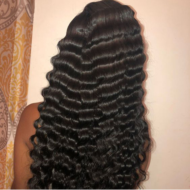 Loose Deep Wave Lace Front Wigs Human Hair with Baby Hair Brazilian Virgin Hair Human Hair Wigs for Black Women 150% Density Swiss Lace Pre Plucked Natural Hairline