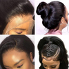 Brazilian Straight Lace Wig with Baby Hair 100% Unprocessed Lace Front Wigs Human Hair 150% Density Glueless Pre Plucked Human Hair Lace Front Wigs for Black Women (20 inch)