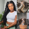 Brazilian Loose Deep Wave Wig Curly 360 Lace Frontal Preplucked with baby hair Remy Wig
